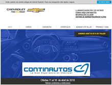 Tablet Screenshot of continautos.com